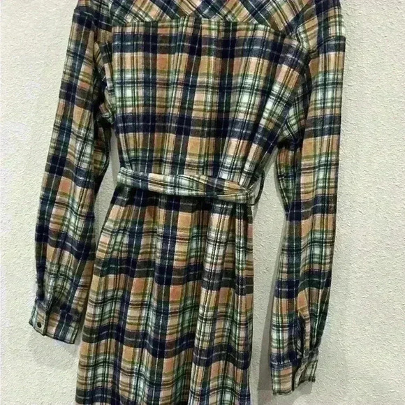 Women’s button up plaid midi dress size S - Picture 5 of 5